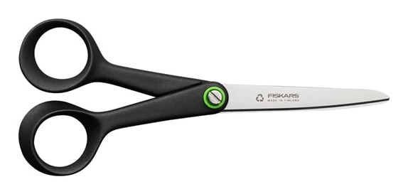 Fiskars 1074543 Büro- & Bastelschere Universal Gerader Schnitt Schwarz, Edelstahl