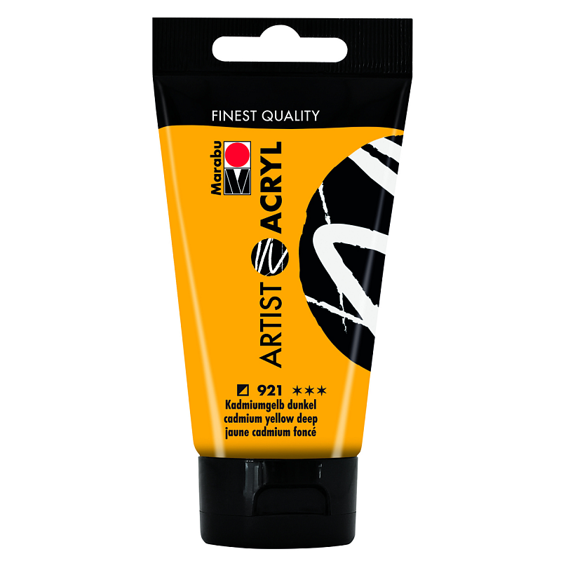 Marabu 12200002921 Acrylfarbe 75 ml Gelb Tube