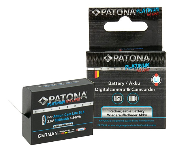PATONA Platinum Akku für Action Cam Life SL5