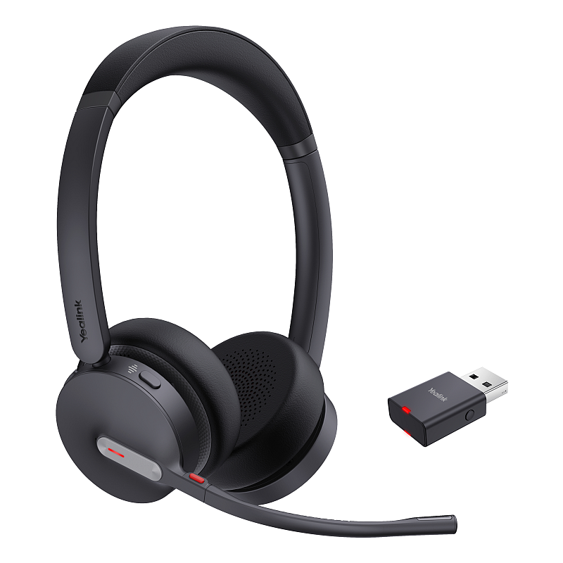 Yealink WH64 Hybrid Dual UC Kopfhörer Kabellos Kopfband Büro/Callcenter Mikro-USB Bluetooth Schwarz