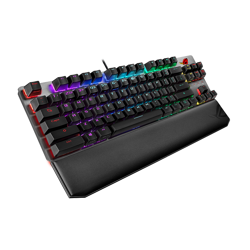 ASUS ROG Strix Scope NX TKL Deluxe Tastatur Gaming USB Deutsch Schwarz, Grau