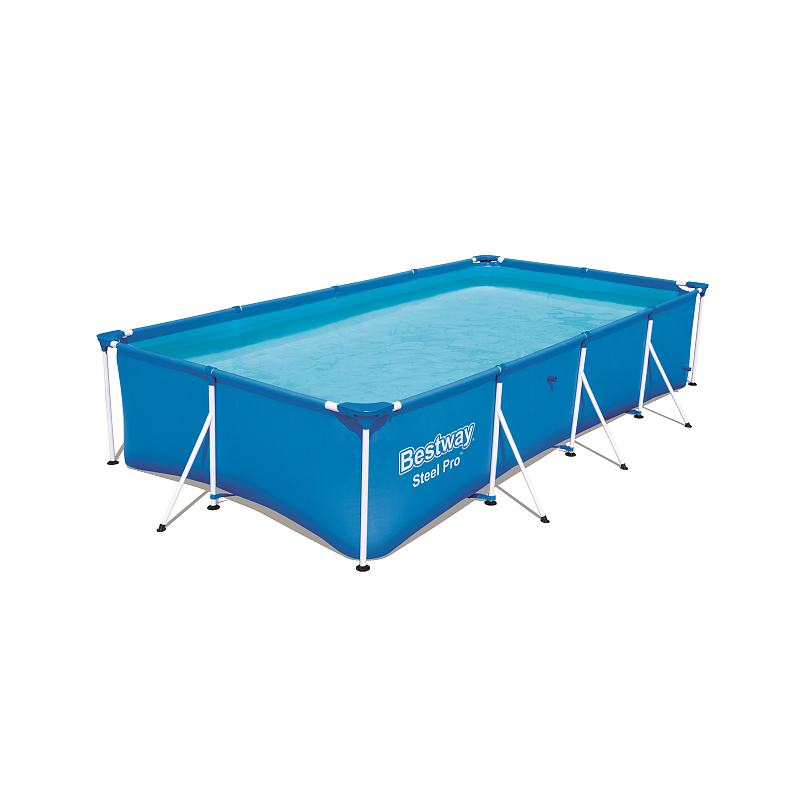 Bestway Steel Pro 56405 Aufstellpool Gerahmter Pool Rechteckig 5700 l Blau