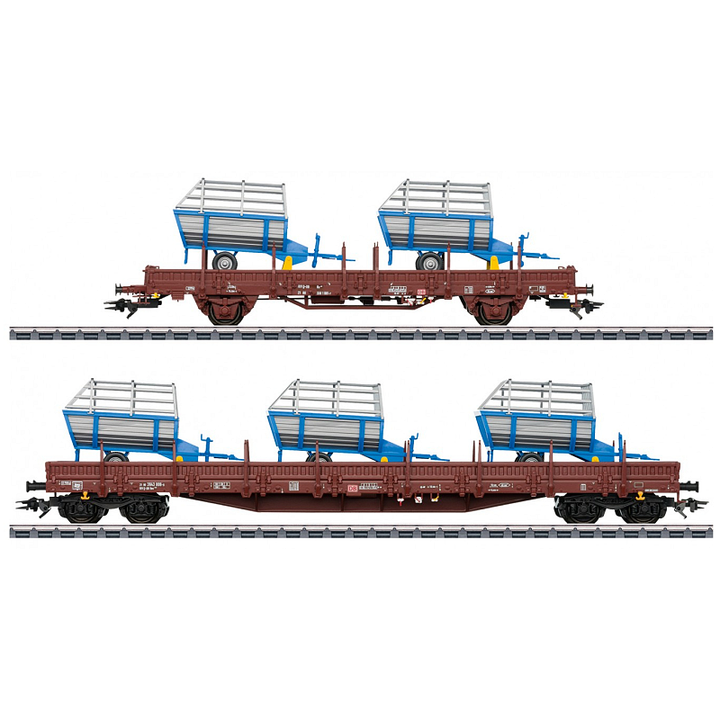 Märklin DB Freight Car Set Era VI Eisenbahngüterwaggon-Modell Montagesatz HO (1:87)