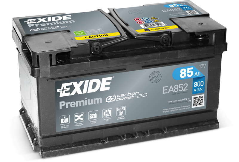 Exide EA852 Fahrzeugbatterie Plombierte Bleisäure (VRLA) 85 Ah 12 V 800 A Auto
