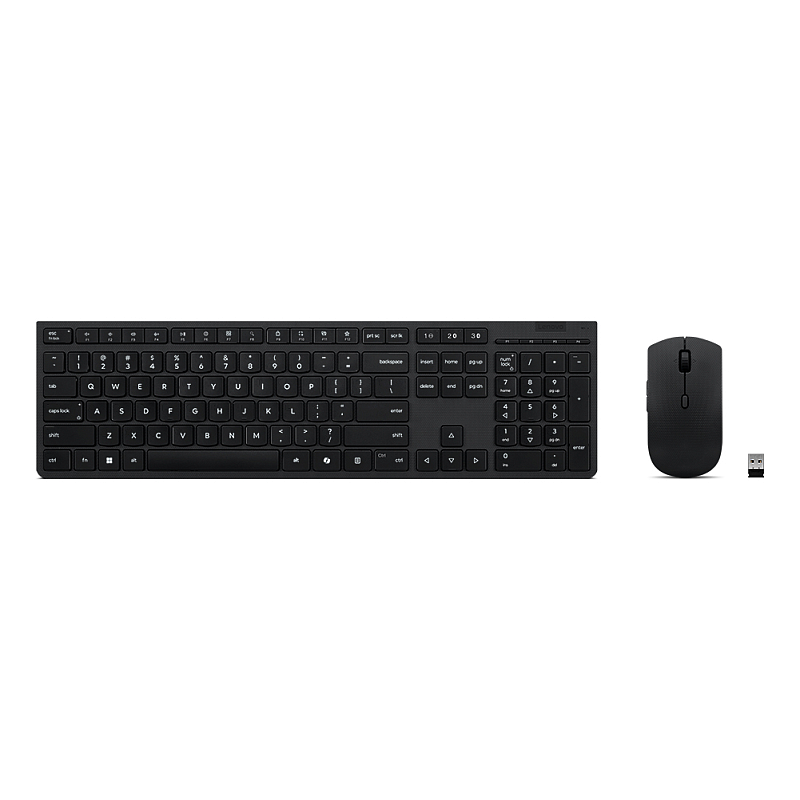 Lenovo 4X31R64346 Tastatur Maus enthalten Heimbüro RF Wireless + Bluetooth QWERTY Französisch, Deutsch, Schweiz Grau
