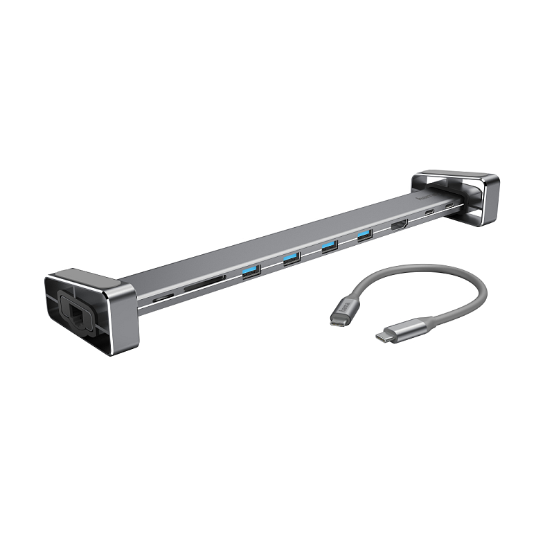 Hama 00200103 laptop-dockingstation & portreplikator USB 3.2 Gen 1 (3.1 Gen 1) Type-C Grau