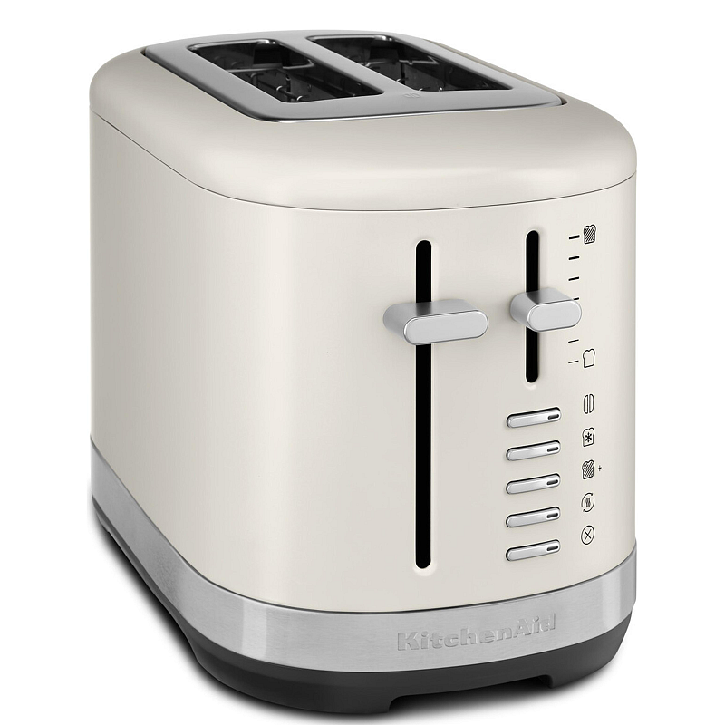 KitchenAid 859711684260 Toaster 7 2 Scheibe(n) 980 W Schwarz, Edelstahl, Weiß