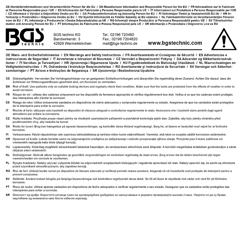 BGS technic Padlock