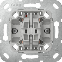 GIRA 315900 Elektroschalter Wippschalter Chrom, Grau