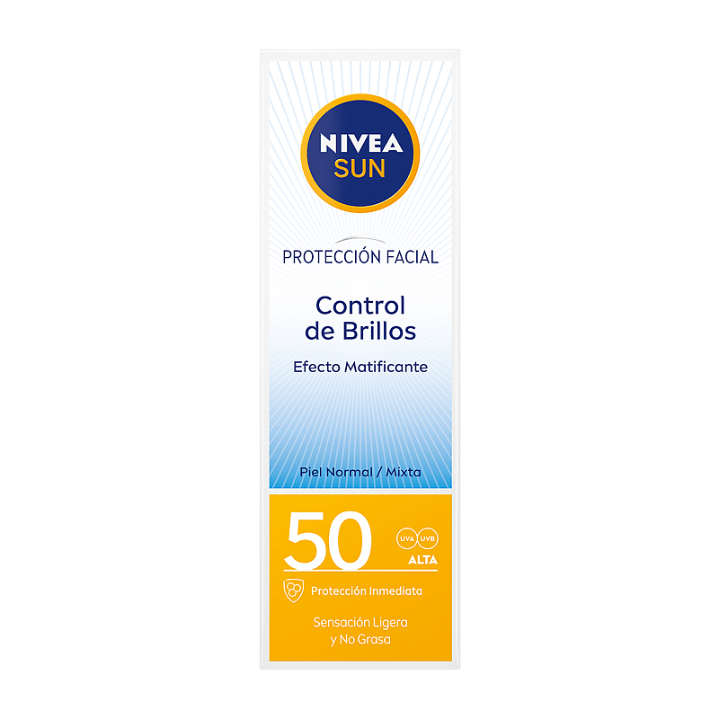 NIVEA UV Face Shine Control Spf 50 Sonnenschutzcreme Gesicht Erwachsene