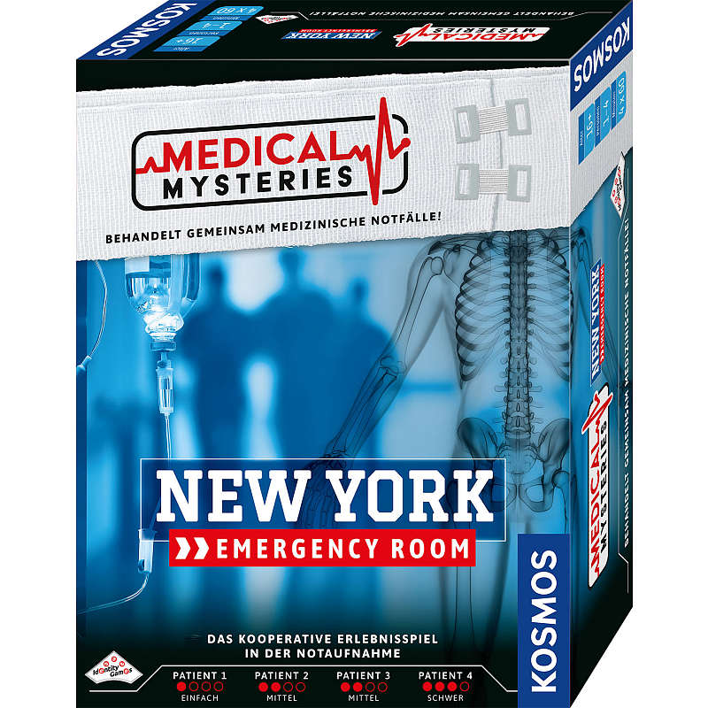 Kosmos Medical Mysteries - New York Emergency Room 60 min Brettspiel Abzug