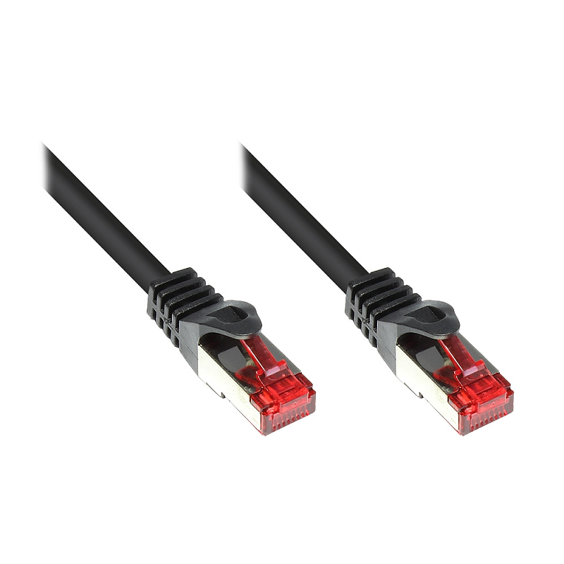 Kabelmeister SO-31228 Netzwerkkabel Schwarz 1 m Cat6 S/FTP (S-STP)