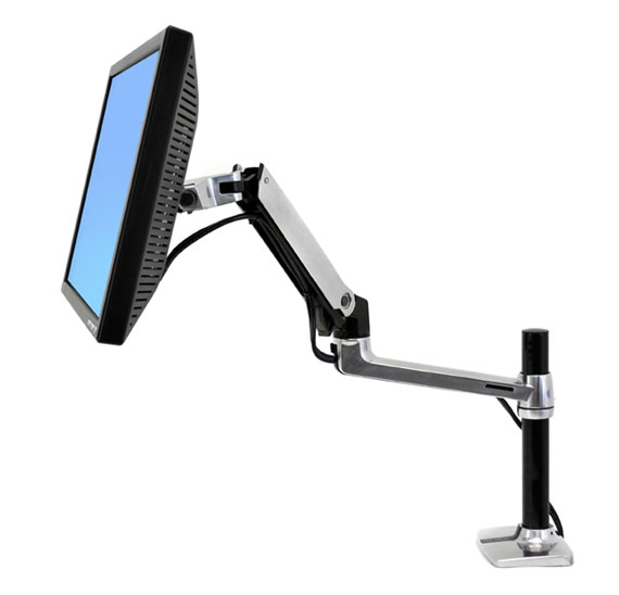 Ergotron LX Series Desk Mount LCD Arm, Tall Pole 86,4 cm (34") Tisch/Bank Schwarz