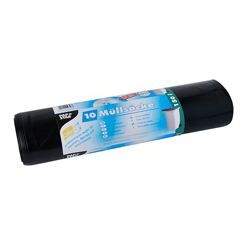 Papstar 12328 Abfallbeutel 150 l Schwarz 10 Stück(e)