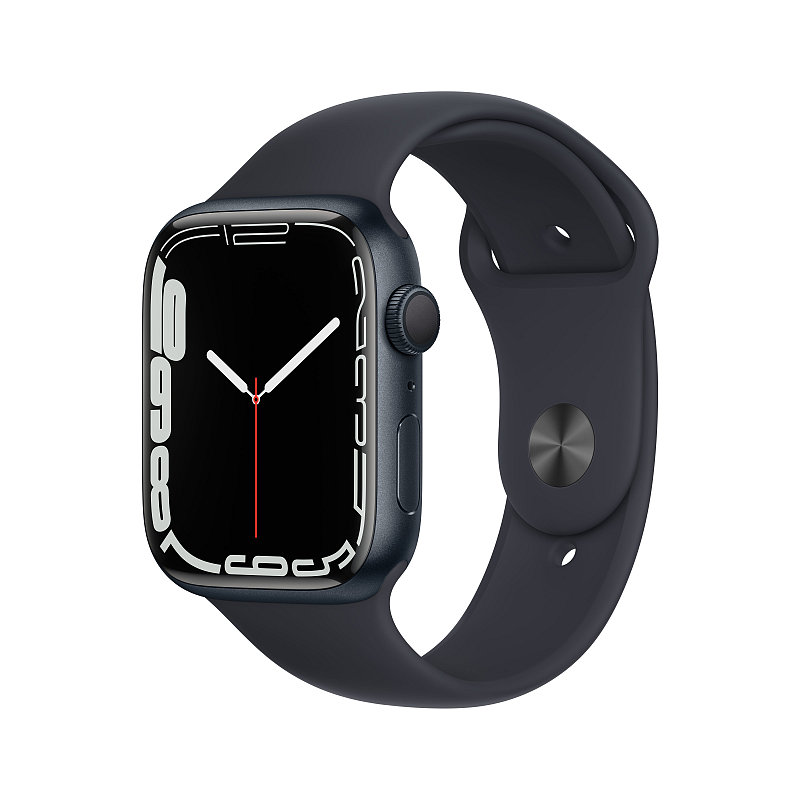 Apple Watch Series 7 OLED 45 mm Digital Touchscreen Schwarz WLAN GPS