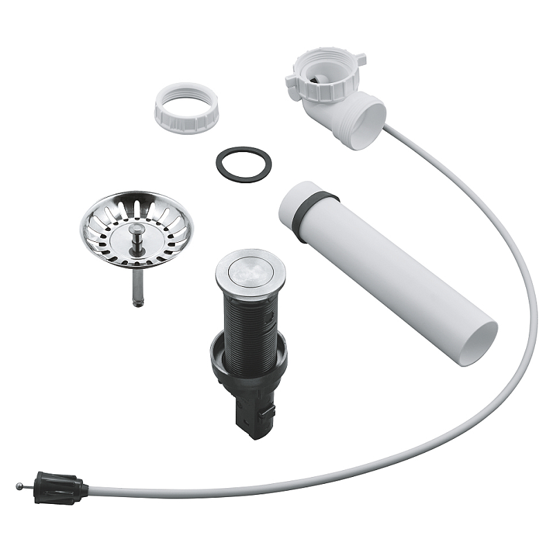 GROHE 40986SD0 Spülbecken Zubehör & Armatur Schwarz, Edelstahl, Weiß