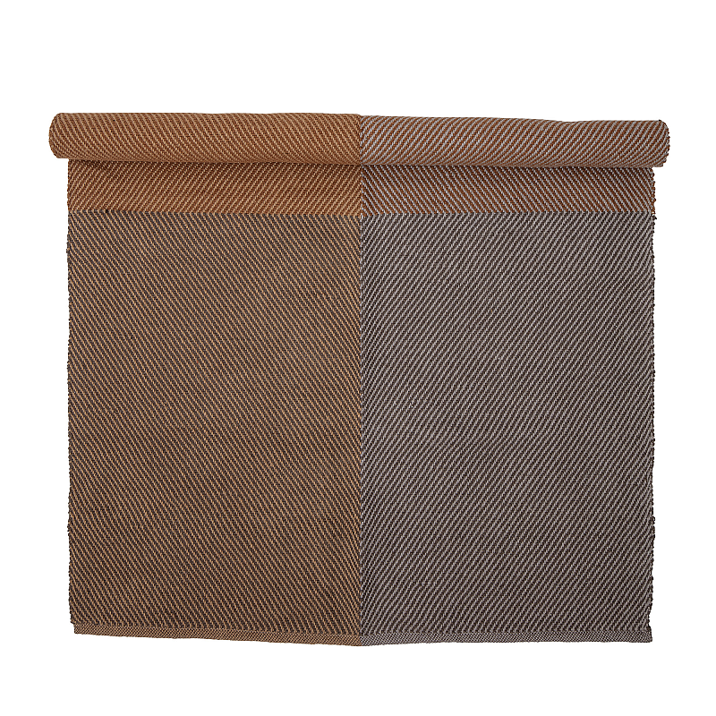Bloomingville 82052984 Teppich Drinnen Rechteck Jute Braun, Dark brown, Hellbraun