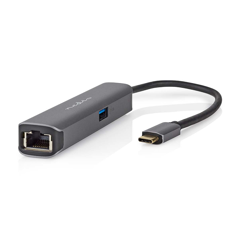 Nedis CCBW64220AT02 laptop-dockingstation & portreplikator USB 3.2 Gen 1 (3.1 Gen 1) Type-C Anthrazit