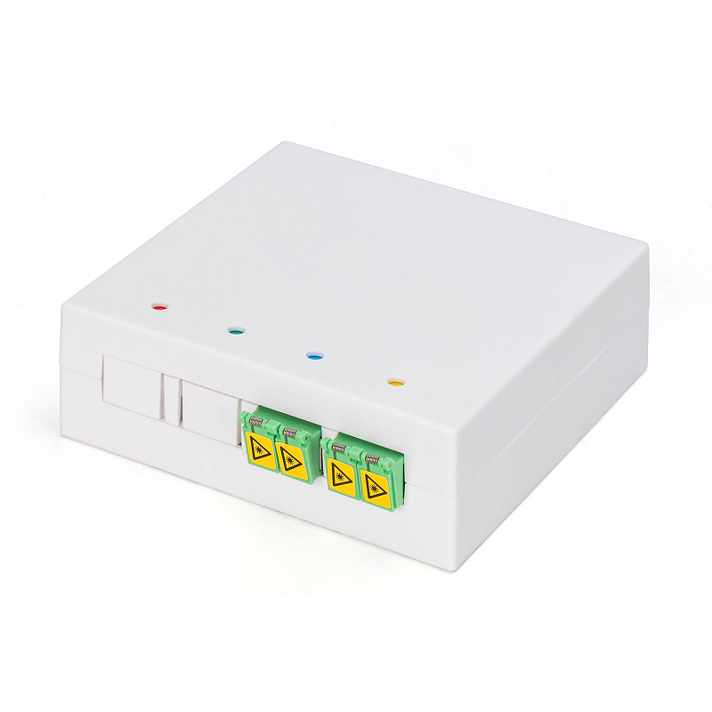 Digitus FTTH Gehäuse, 2 x LC/APC DX Kupplung mit Shutter