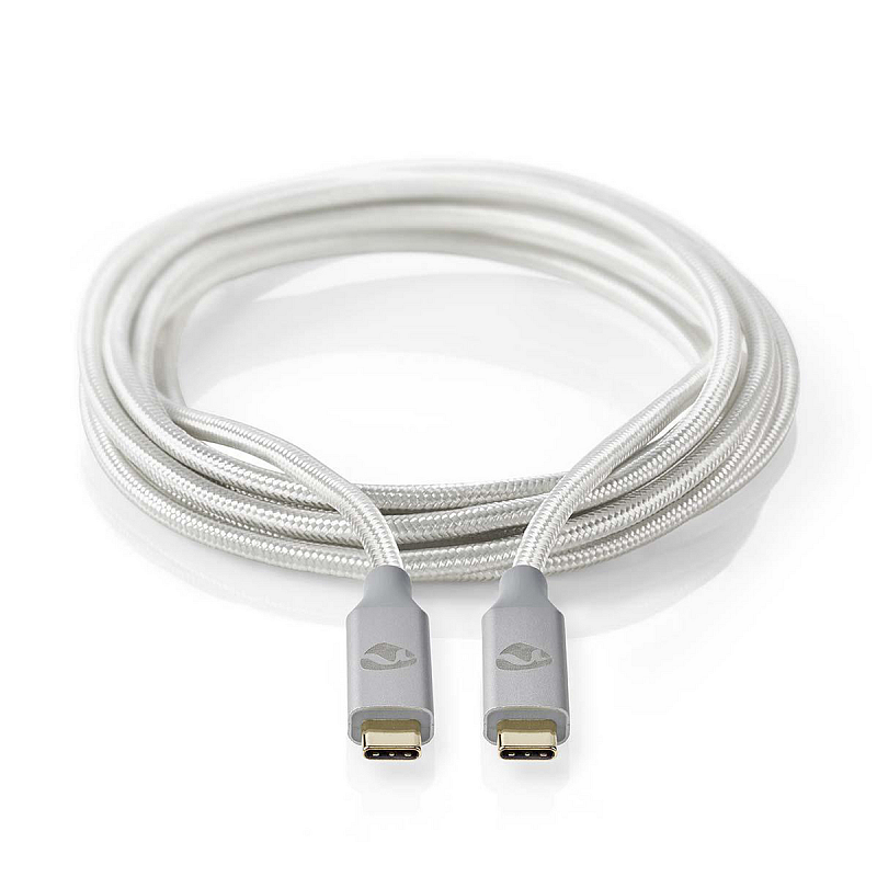 Nedis CCTB64020AL10 USB Kabel USB4 Gen 2x2 1 m USB C Silber
