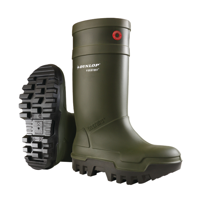 Dunlop Purofort Thermo+ Unisex Erwachsener Schwarz, Grün