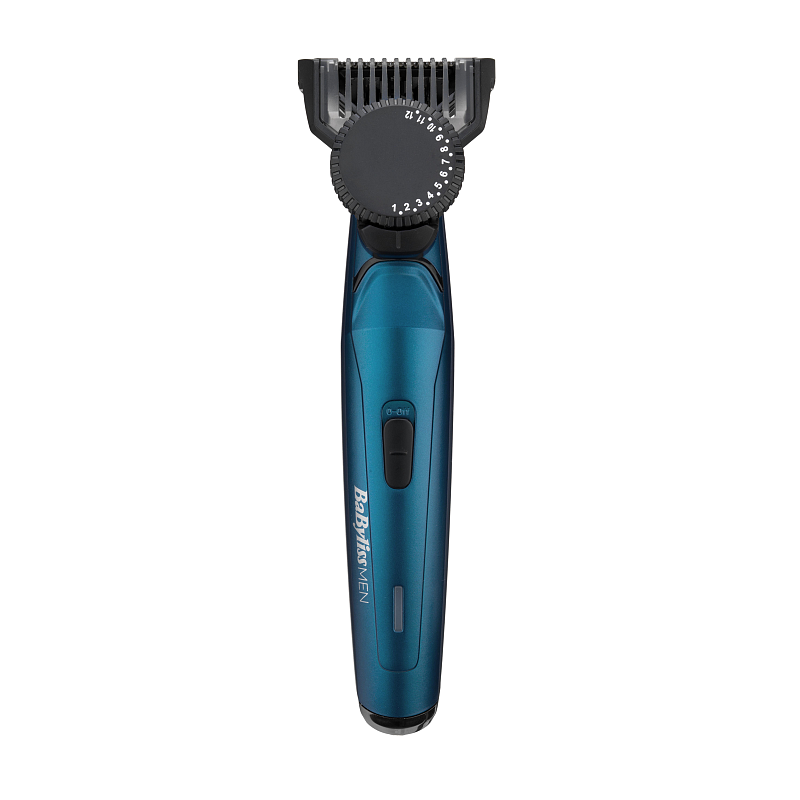 BaByliss Japanese Steel Beard Trimmer Wechselstrom/Batterie 24 1,2 cm Schwarz, Blau