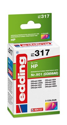 Edding EDD-317 Druckerpatrone 1 Stück(e) Kompatibel Cyan, Magenta, Gelb