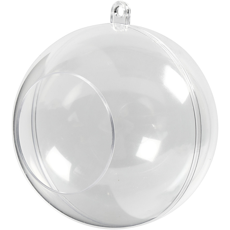 Creativ Company 52139 Christbaumschmuck Kugel-Weihnachtsschmuck Acryl Transparent 5 Stück(e)