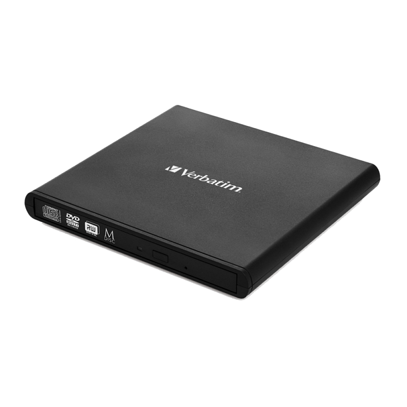 Verbatim External Slimline CD/DVD Writer Optisches Laufwerk DVD±RW Schwarz