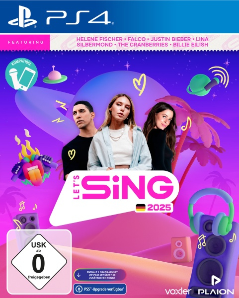 PLAION Let's Sing 2025 Standard Deutsch PlayStation 4