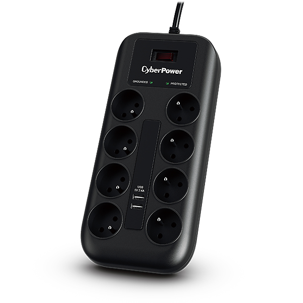 CyberPower Tracer III P0820SUF0-FR Spannungsschutz Schwarz 8 AC-Ausgänge 200 - 250 V 1,8 m