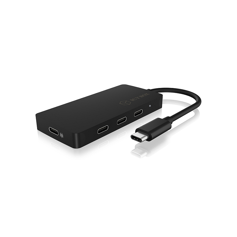 ICY BOX IB-HUB1429-CPD, USB 3.2 Gen 2 Type-C® Hub zu 3x Type-C® Anschlüssen und mit Power Delivery bis zu 100 W