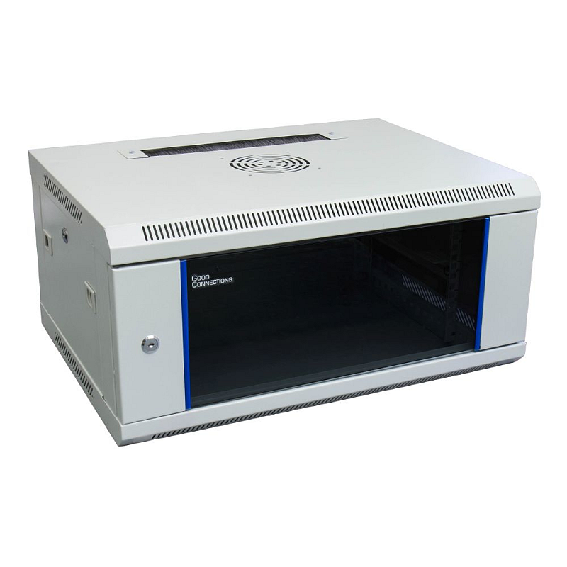 Alcasa GC-R0001 Rack 4U Wandmontiertes Regal Blau, Grau