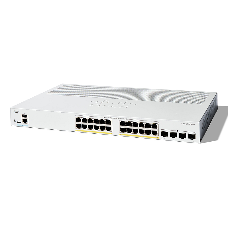 Cisco C1200-24P-4X Netzwerk-Switch Managed L2/L3 Gigabit Ethernet (10/100/1000) Weiß