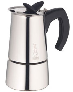 Bialetti Musa New Mokka-Kanne Schwarz, Edelstahl
