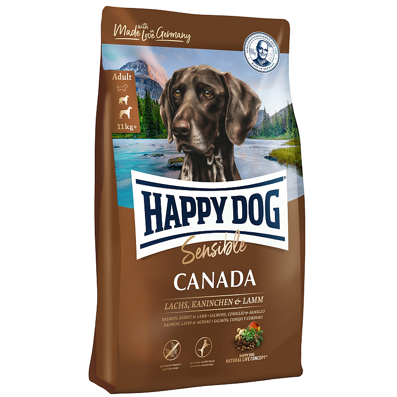 Happy Dog Supreme Sensible - Canada 1 kg Adult Lamm, Kartoffel, Kaninchen, Lachs
