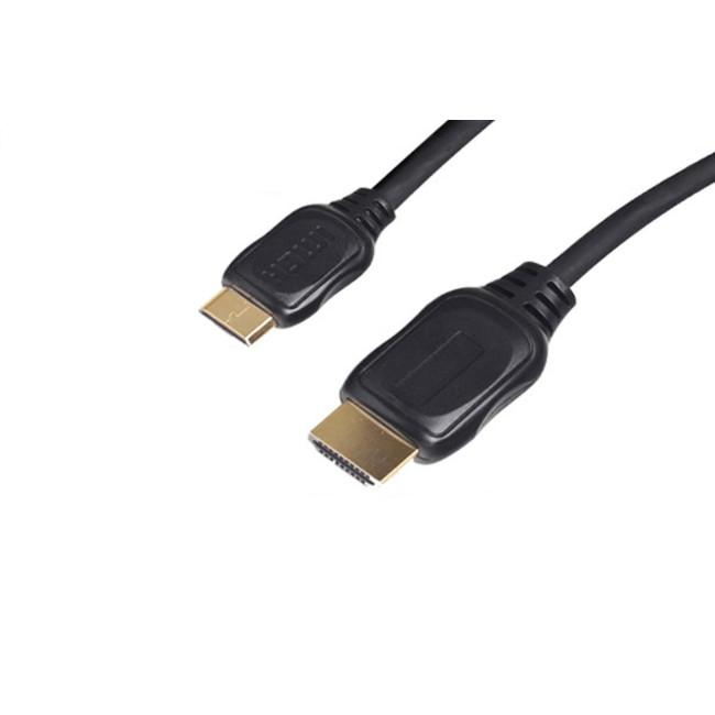 S/CONN maximum connectivity HDMI - Mini-HDMI 1m HDMI-Kabel HDMI Typ A (Standard) HDMI Type C (Mini) Schwarz