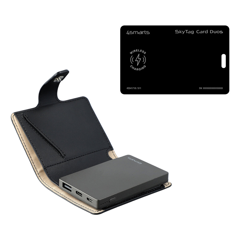 4smarts Standort-Finder SkyTag Card Duos ReCharge / PowrWallet Set