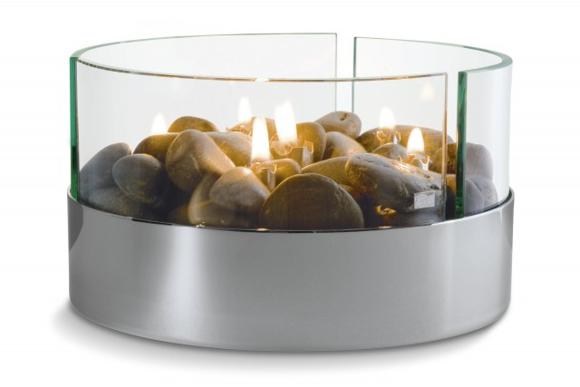 Philippi 123072 Kamin Drinnen Tragbare Feuerstelle Öl Aluminium, Transparent
