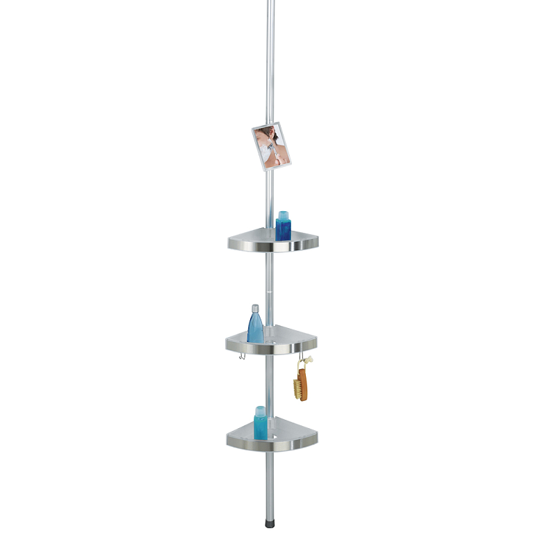 WENKO Premium Wandregal für Badezimmer Aluminium, Kunststoff