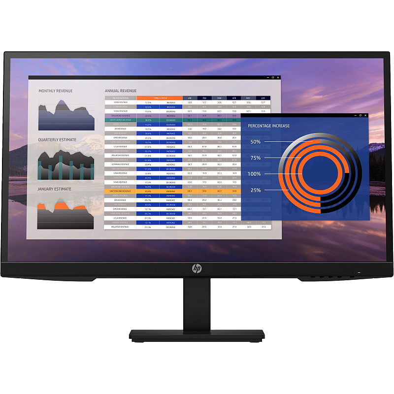HP P27h G4 Computerbildschirm 68,6 cm (27") 1920 x 1080 Pixel Full HD LCD Schwarz