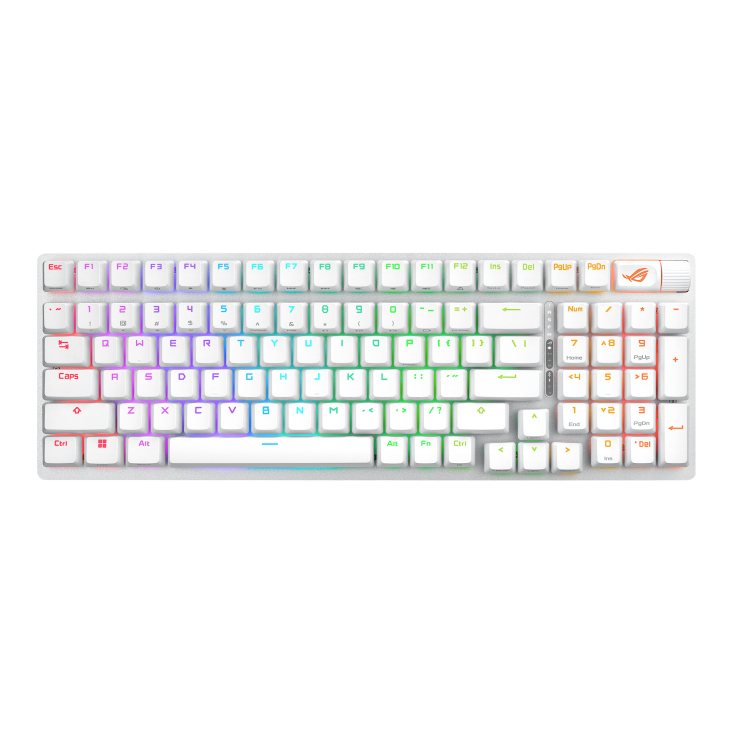 ASUS X901 SCOPE II 96 WL/WHT/NXSW/US/PBT Tastatur Gaming USB + RF Wireless + Bluetooth Weiß