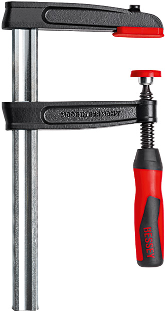 BESSEY TPN40BE-2K Schraubzwinge F-Klammer 40 cm Aluminium, Schwarz, Rot