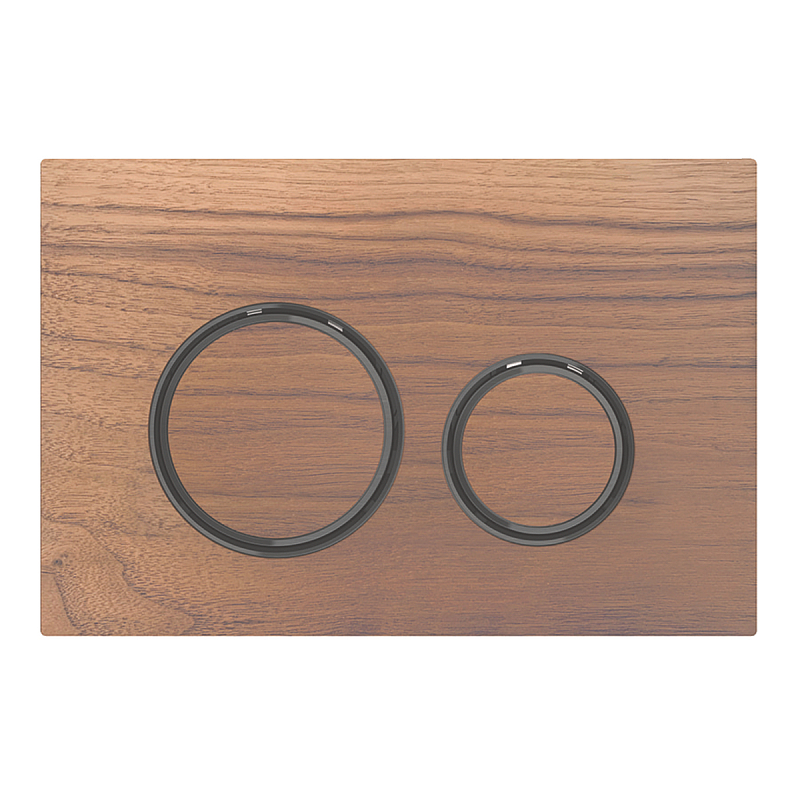 Geberit 115.651.JX.1 Ersatzteil für Toilettenspülung Spülplatte Schwarz, Chrom