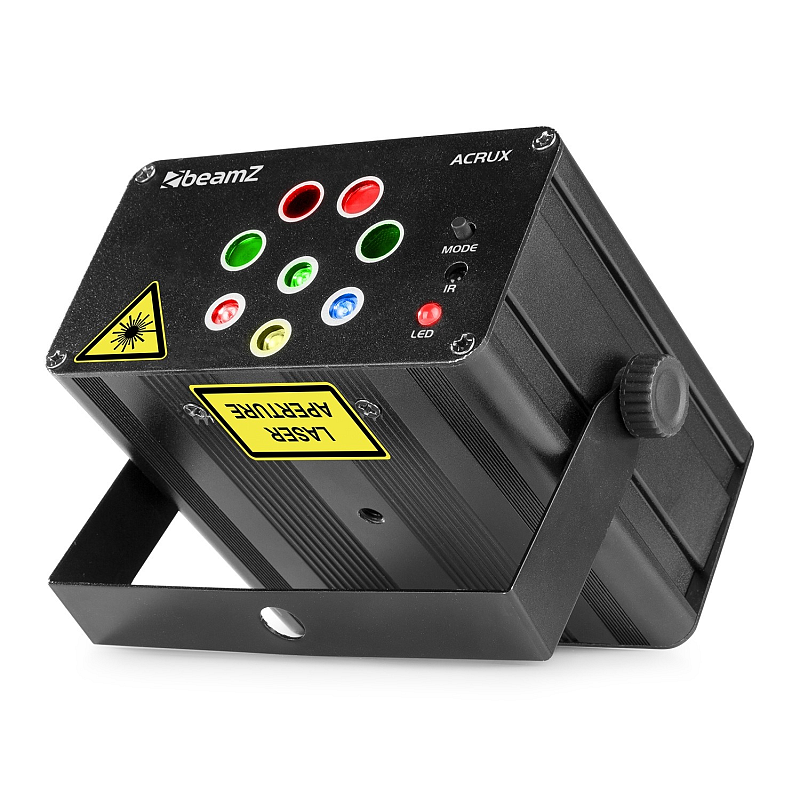 BeamZ Acrux Für die Nutzung im Innenbereich geeignet Disco-Laserprojektor & Stroboskop Schwarz