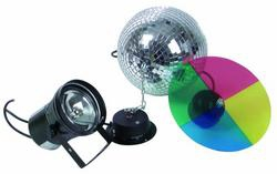 Eurolite Mirror ball set 20cm with pinspot Mehrfarbig