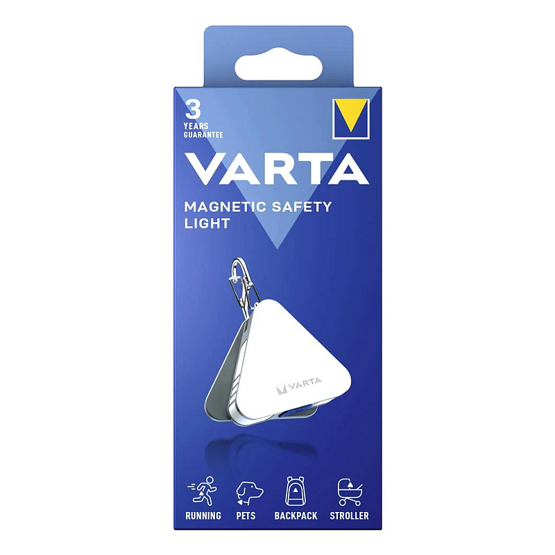 Varta 16621 101 121 Sportsicherheitslicht/-reflektor Magnetisches Sicherheitslicht Weiß Polyvinylchlorid (PVC) Laufen