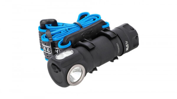 Walther HLC1r Schwarz, Blau Hand-Taschenlampe + Stirnband-Taschenlampe LED
