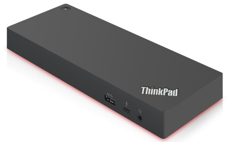 Lenovo 40AN0135EU laptop-dockingstation & portreplikator Kabelgebunden Thunderbolt 3 Schwarz, Rot