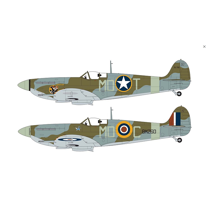 Airfix Supermarine Spitfire Mk.Vb Starrflügelflugzeug-Modell Montagesatz 1:48